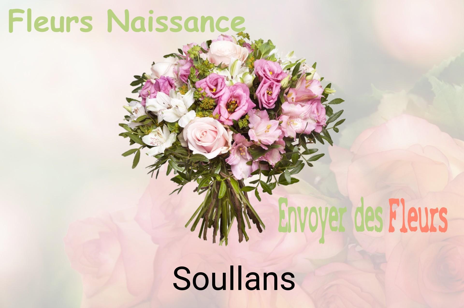 Bouquet de fleurs de naissance livré à Soullans